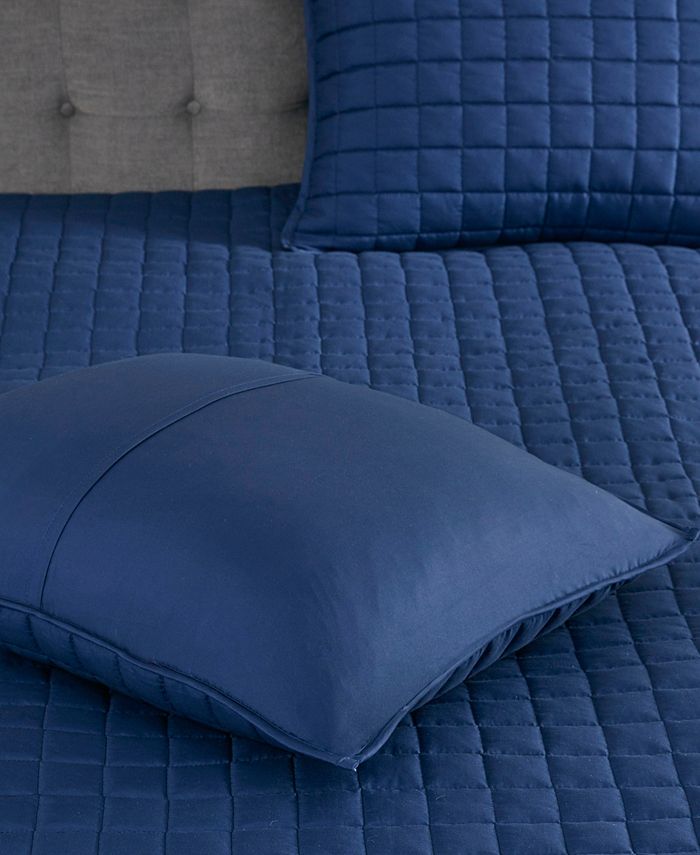 Madison Park August Seersucker 8Pc. Comforter & Coverlet Set, Full/Queen Macy's