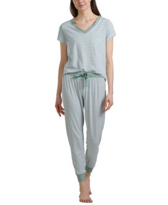 Splendid Striped T Shirt Jogger Pants Loungewear Set Macy s