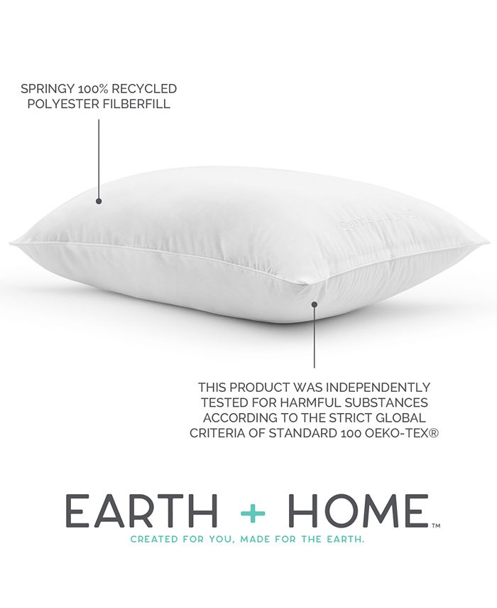 Earth + Home Organic Cotton Pack of 2 Standard/Queen Pillows Macy's