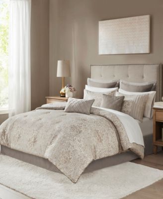 Madison Park Emilia Jacquard 12-Pc. Comforter Set, King