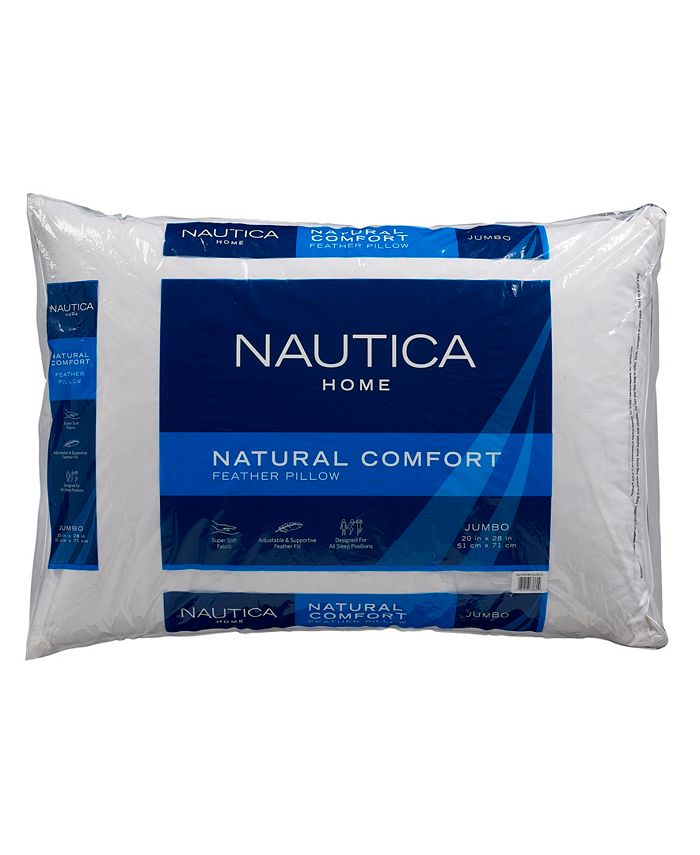 Nautica Natural Comfort Jumbo Feather Pillow Macy's