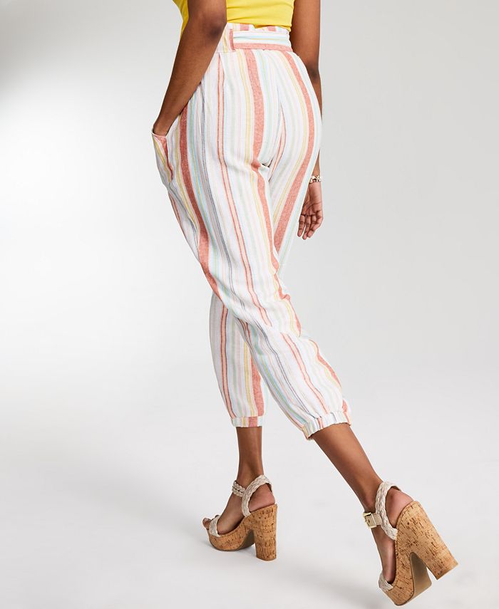 paperbag waist jogger pants