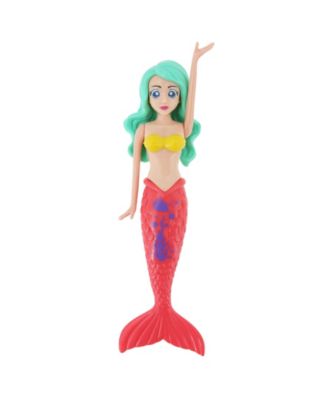 BANZAI 6 Piece Sparkle Mermaid Dive Toys - Glittery Sparkle Tails