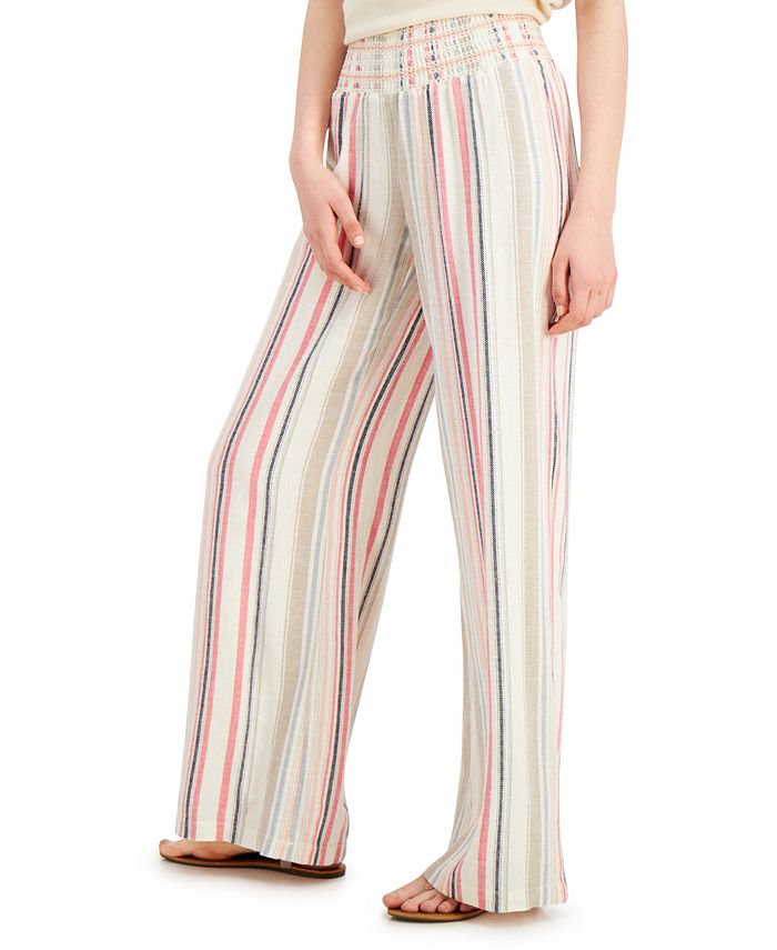 Rewash Juniors' Smocked Wide-Leg Pants & Reviews - Leggings & Pants - Juniors - Macy's
