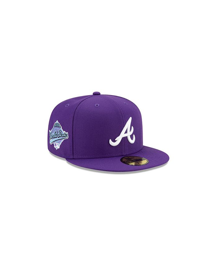 atlanta braves hat purple
