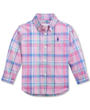 Ralph Lauren Baby Boys Plaid Cotton Poplin Shirt