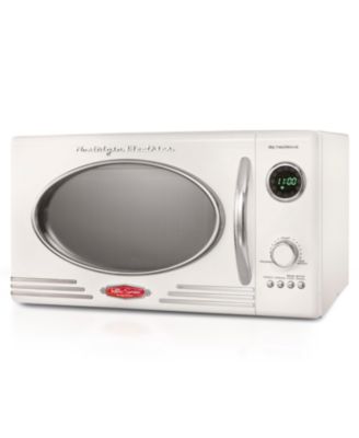 Nostalgia - Retro 0.9 Cubic Foot 800-Watt Countertop Microwave Oven