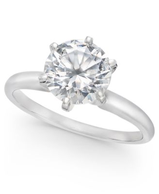 Macy's Diamond Solitaire Engagement Ring (1-1/2 in 14k