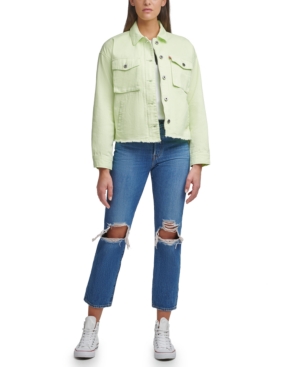 Levi's Cropped Cotton Utility Jacket