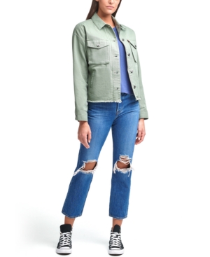 Levi's Cropped Cotton Utility Jacket
