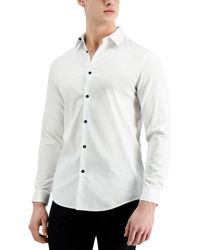 INC International Concepts Men's Long-Sleeve Tux Shirt, Created for Macy's & Reviews - Casual
