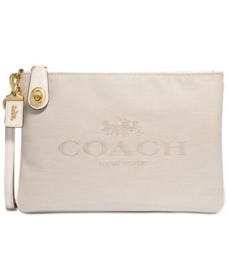 coach large turnlock pouch