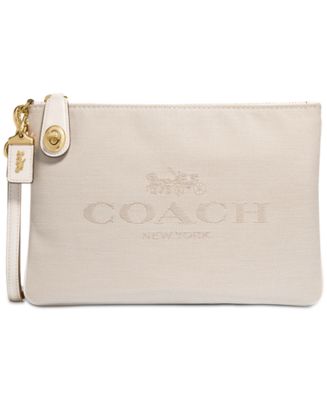 Coach 1941 Turnlock Pouch 26 with Horse and sale Carriage in Silver/Black NWT C3387