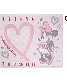 Minnie Mouse Super Soft Milestone Baby Blanket Set, 2 Piece