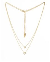 Layered Initial Necklaces for Women Gold Plated Girls Dainty Layering Paperclip Choker Necklace, Adult Unisex, Size: One Size