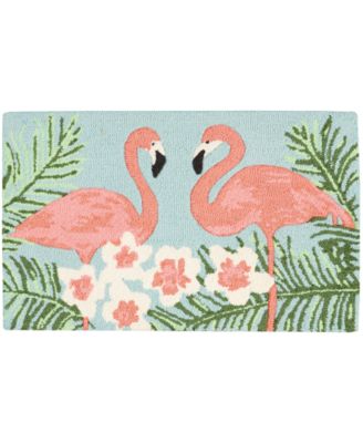 Nourison - Two Flamingo Hand-Hooked 18" x 30" Accent Rug