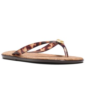 Michael kors jet set deals jelly flip flops black