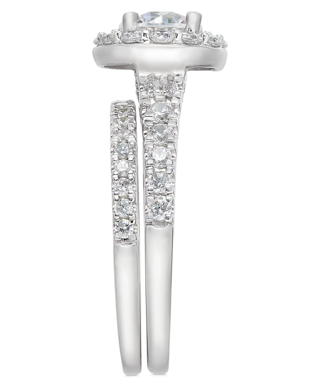 Diamond Halo Bridal Set (2 ct. t.w.) in 14k White or Yellow Gold