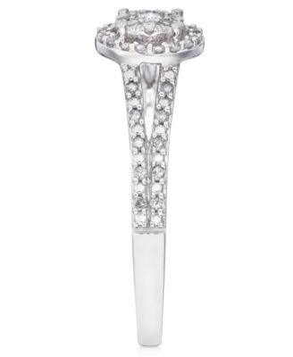 Diamond Promise Ring in 10k White Gold ( 1/4 ct. t.w.)  