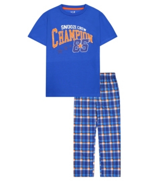 Big Boys Varsity Theme 2 Piece Long Leg Pajama Set