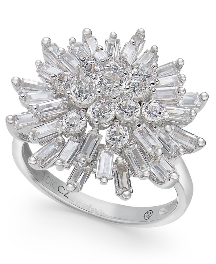 Wrapped in Love Diamond Starburst Cluster Ring (1-1/2 ct. t.w.) in 14k ...