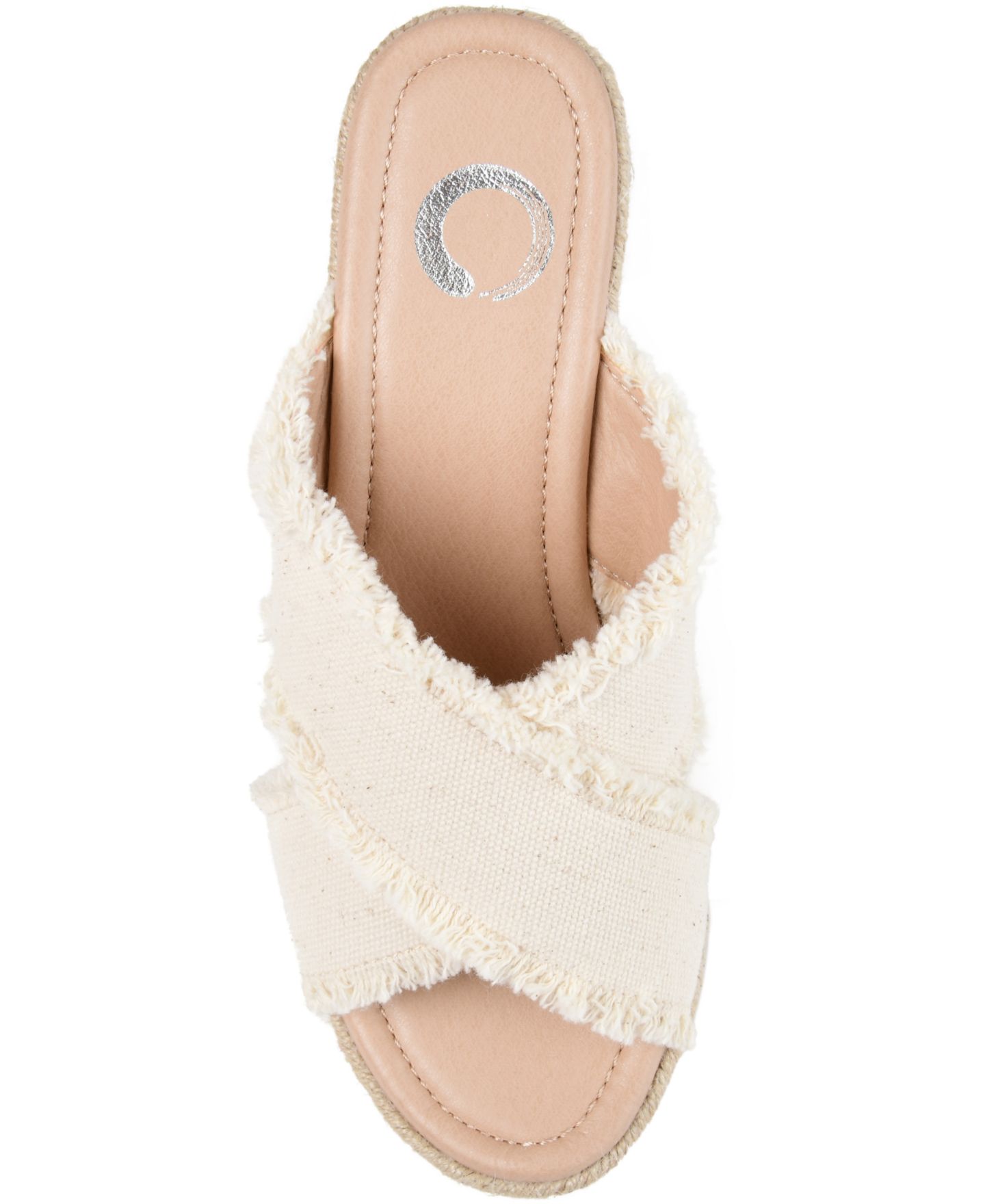 Женские сандалии Journee Collection Shanni Espadrille Wedge, цвет: Бежевый — фото 4