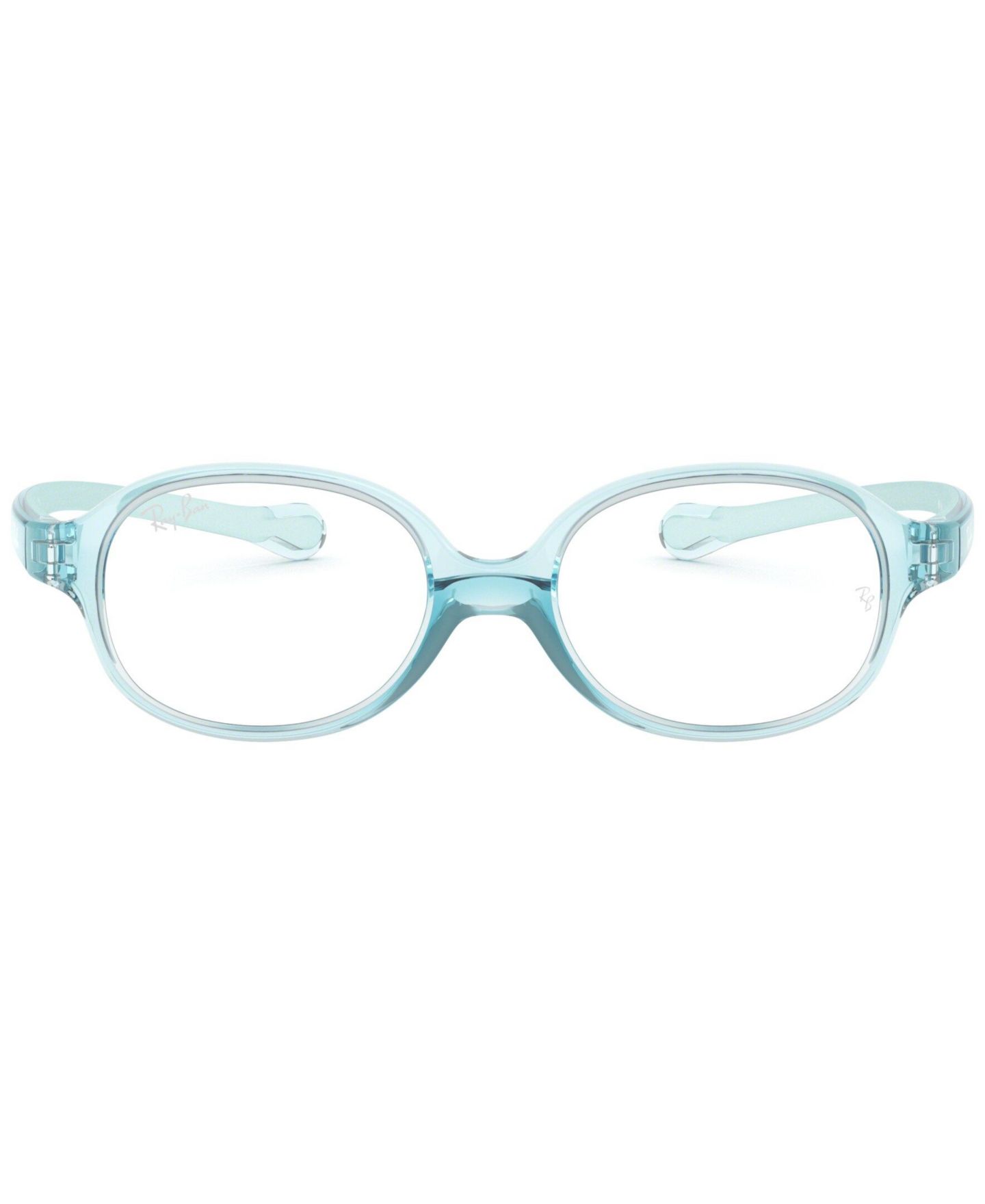 Детские очки Ray-Ban Oval Plastic RB1587 Eyeglasses(Ages 00-03), цвет: Светлый синий — фото 3