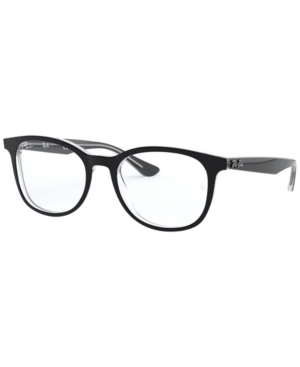 Ray Ban Ray-ban Rx5356 Unisex Square Eyeglasses In Top Blk