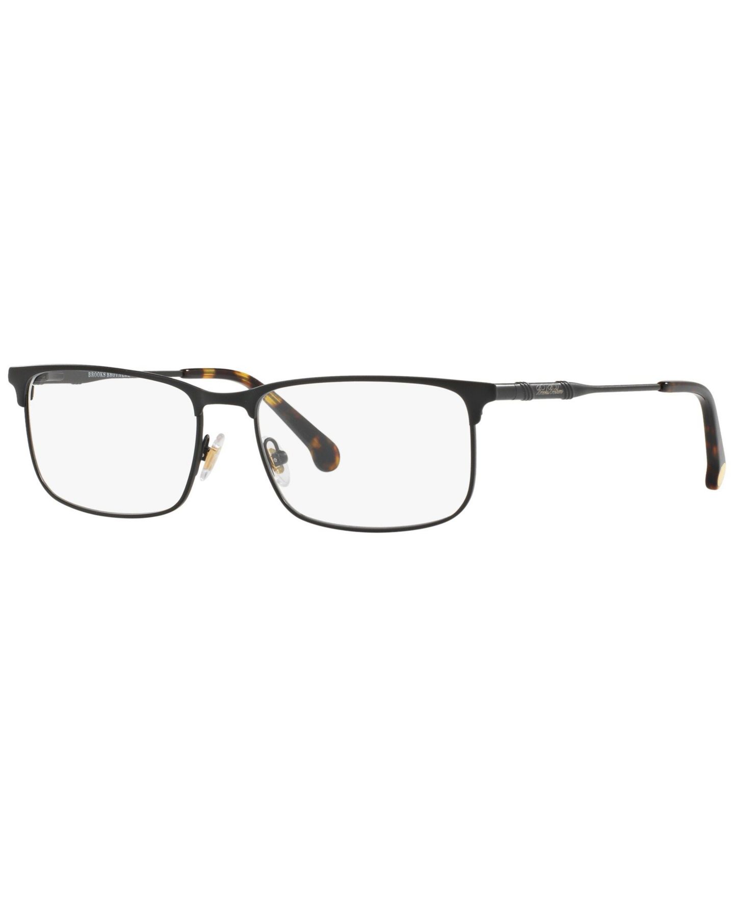 Мужские очки Brooks Brothers Man Rectangle Metal BB1046 Eyeglasses, цвет: Чёрный — фото 1