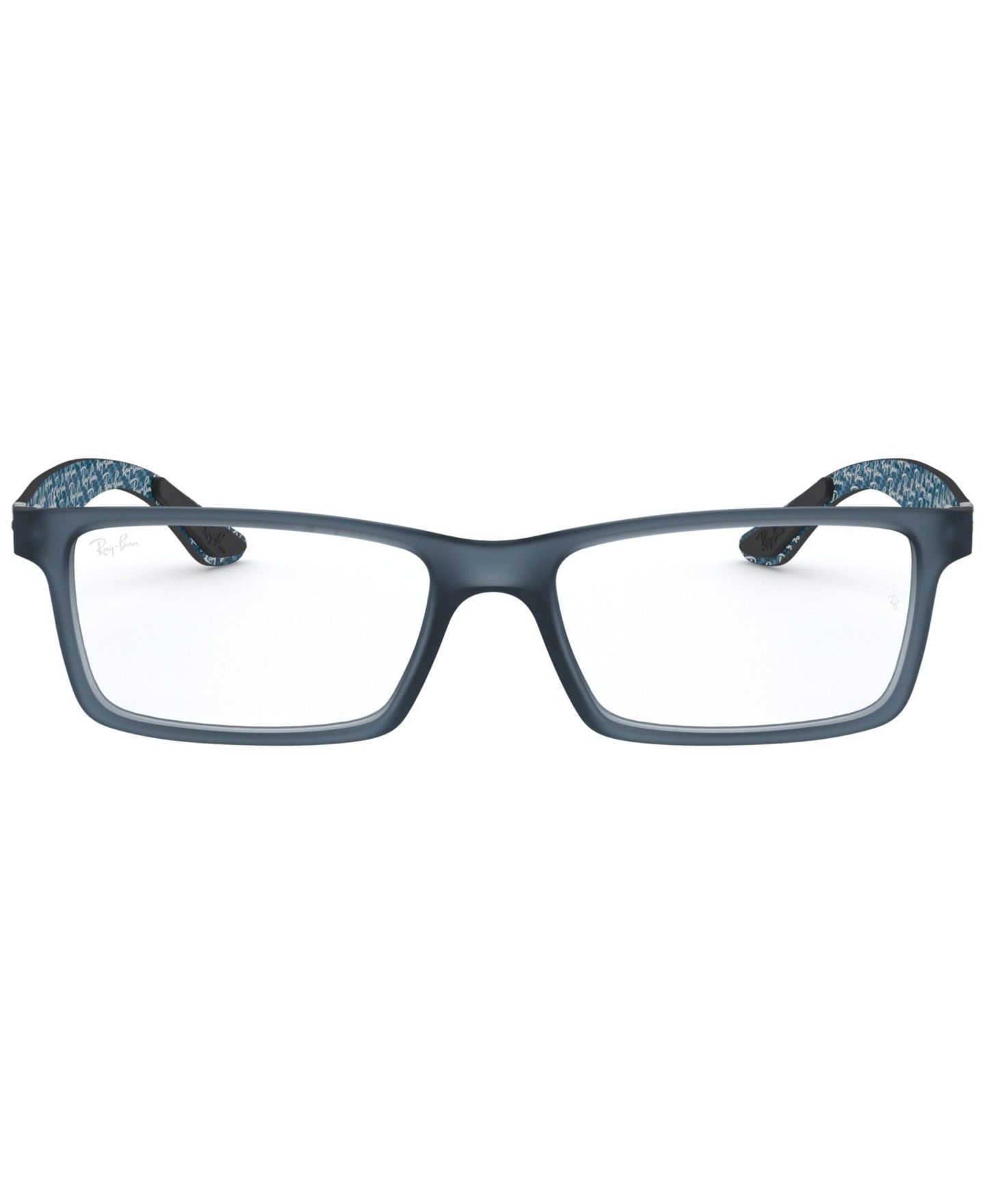 Очки Ray-Ban Unisex Square Plastic RB8901 Optics Eyeglasses, цвет: Синий — фото 3