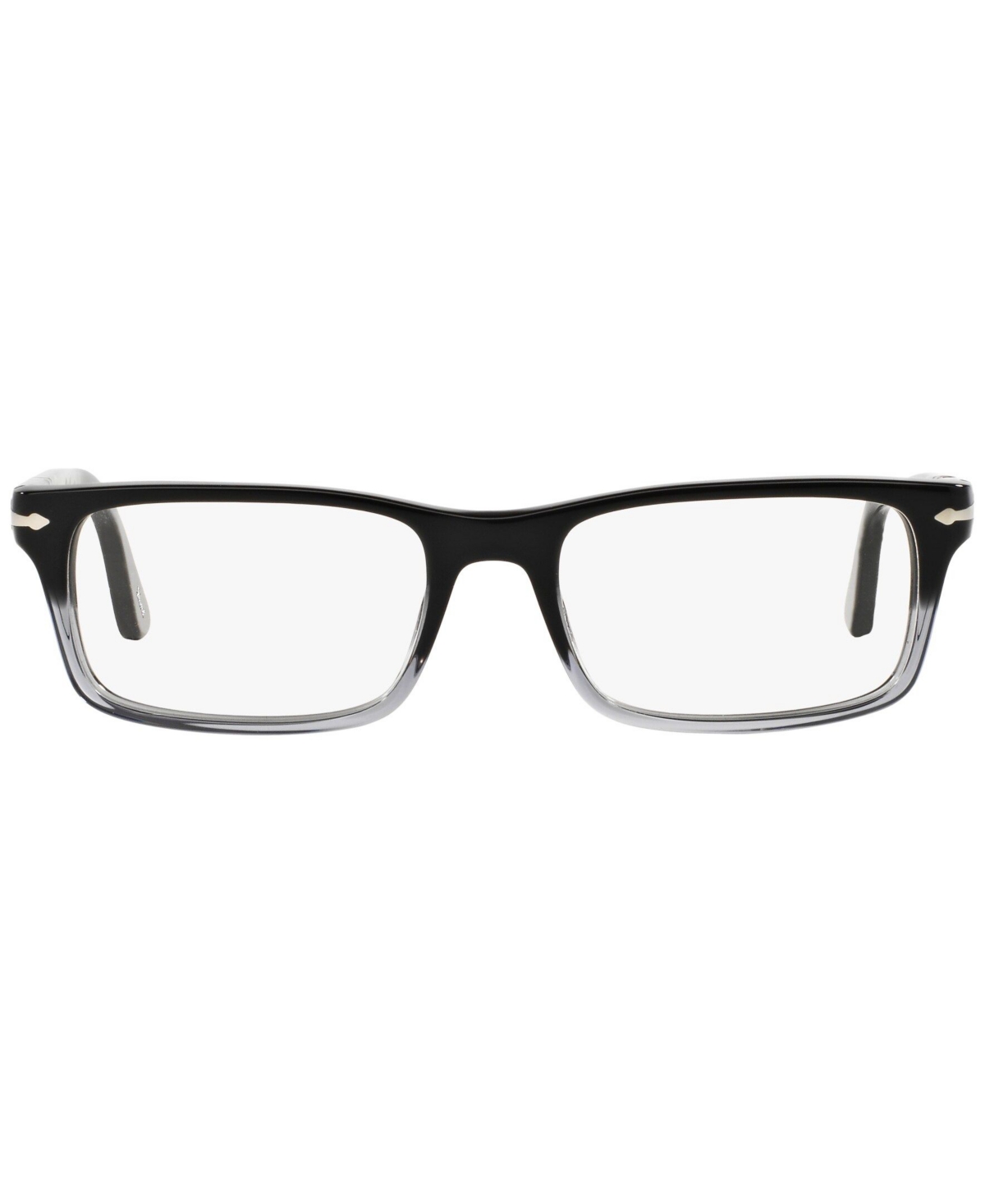 Persol Po3050v Men's Rectangle Eyeglasses In Black Grad
