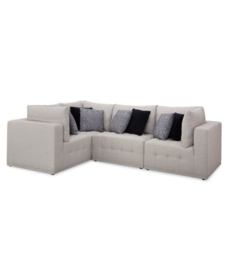 Universal - Modern 4-Pc. Fabric Sectional Sofa