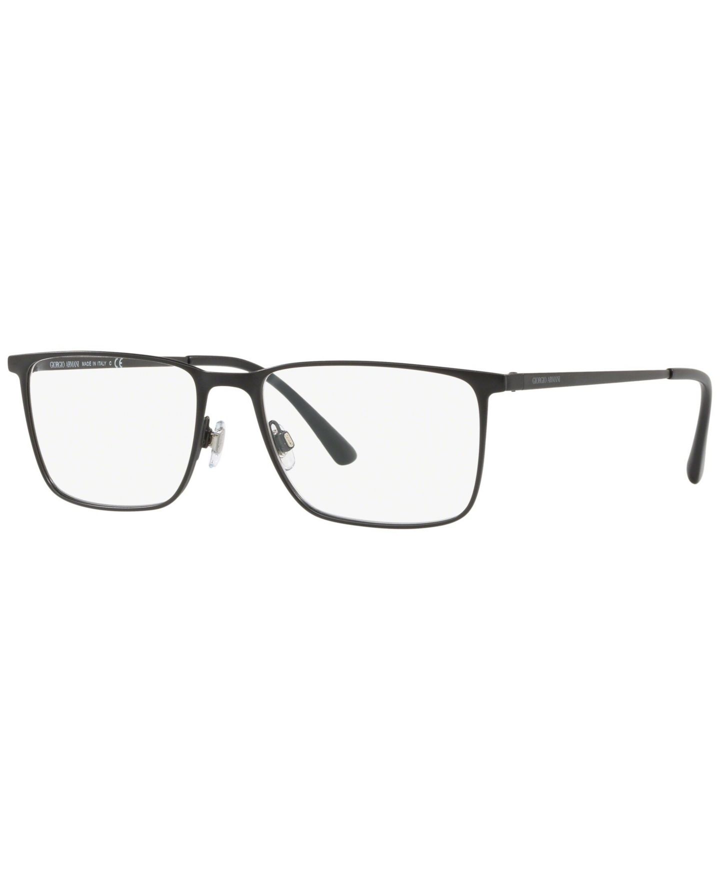 Мужские очки Giorgio Armani Man Rectangle Metal AR5080 Eyeglasses, цвет: Матовый чёрный — фото 1