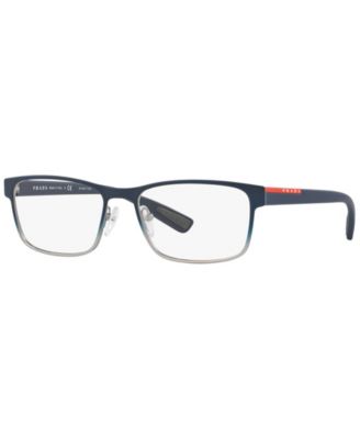 Prada Linea Rossa Ps 50GV Men's Rectangle Eyeglasses - Blue Gradi