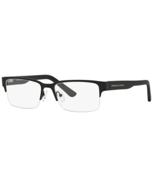 Armani Exchange Ax1014 Men's Rectangle Eyeglasses In Black