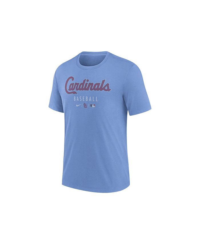 St. Louis Cardinals Nike Baseball Dri-Fit Blue Polo - Depop