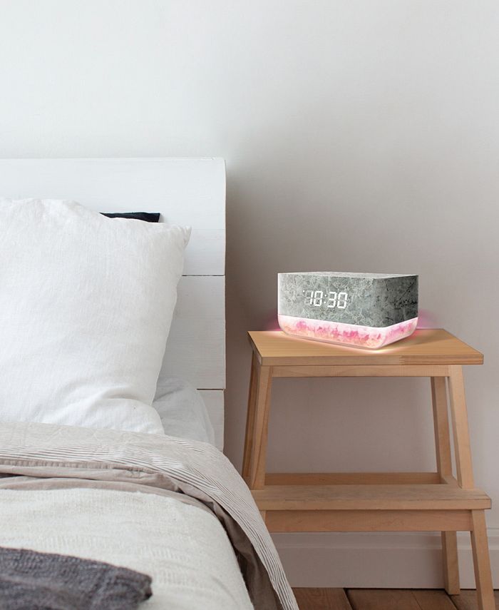 Lomi CLOSEOUT! Sunrise Alarm Clock with Himalayan Salt Base Macy's