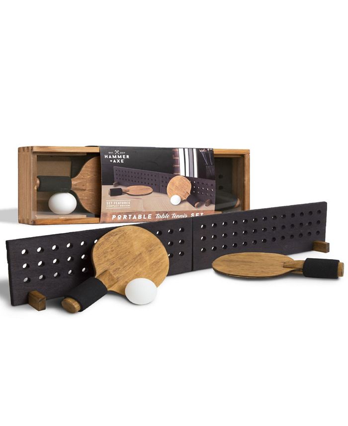 Hammer + Axe Portable Wooden Table Tennis Set - Macy's