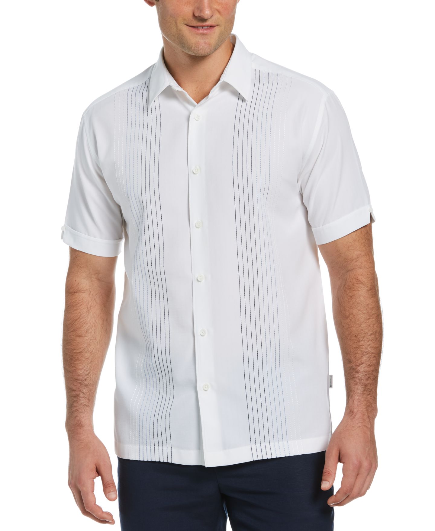 Мужская рубашка Cubavera Ombre Stripe, цвет: Яркий — фото 1