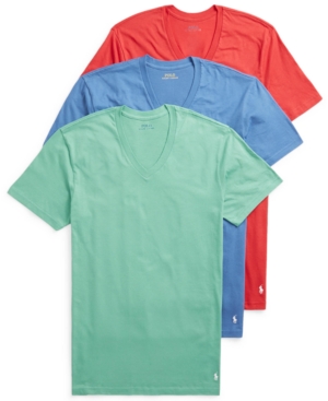 Polo Ralph Lauren Men's 3-Pack Cotton V-Neck T-Shirts