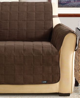 Macy's - Sure Fit Soft Faux-Suede Waterproof Pet Loveseat Slipcover Throw