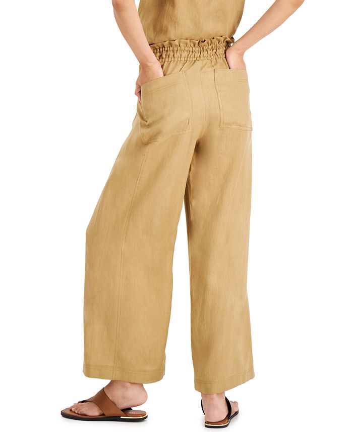 Marella Fase Linen Relaxed Drawstring Pants & Reviews - Pants & Capris ...