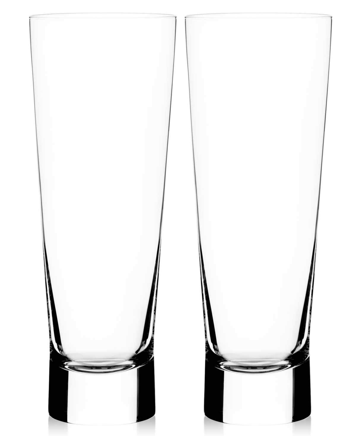 Iittala Aarne Set Of 2 Pilsner Glasses In Transparent