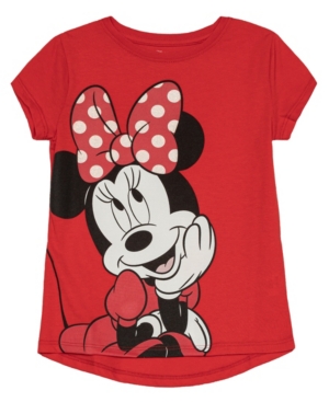 Little Girls Minnie Face Tee and Legging Set 2 Piece