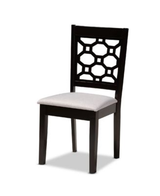 Peter Modern and Contemporary Fabric Upholstered 4 Piece Dining Chair Set