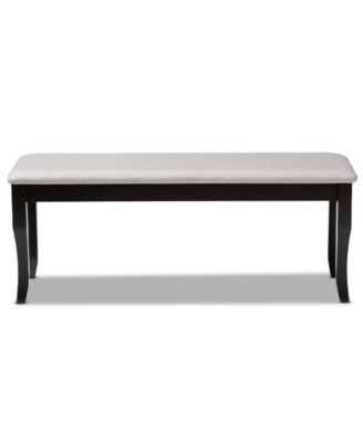 Cornelie Modern and Contemporary Transitional Fabric Upholstered Dining Bench