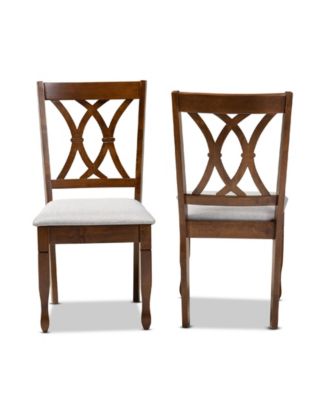 Augustine Modern and Contemporary Fabric Upholstered 2 Piece Dining Chair Set Set