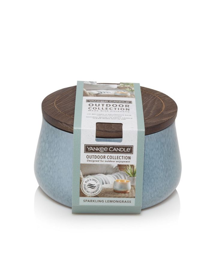 Yankee Candle CLOSEOUT! Medium Outdoor Candle Sparkling Lemongrass Macy's