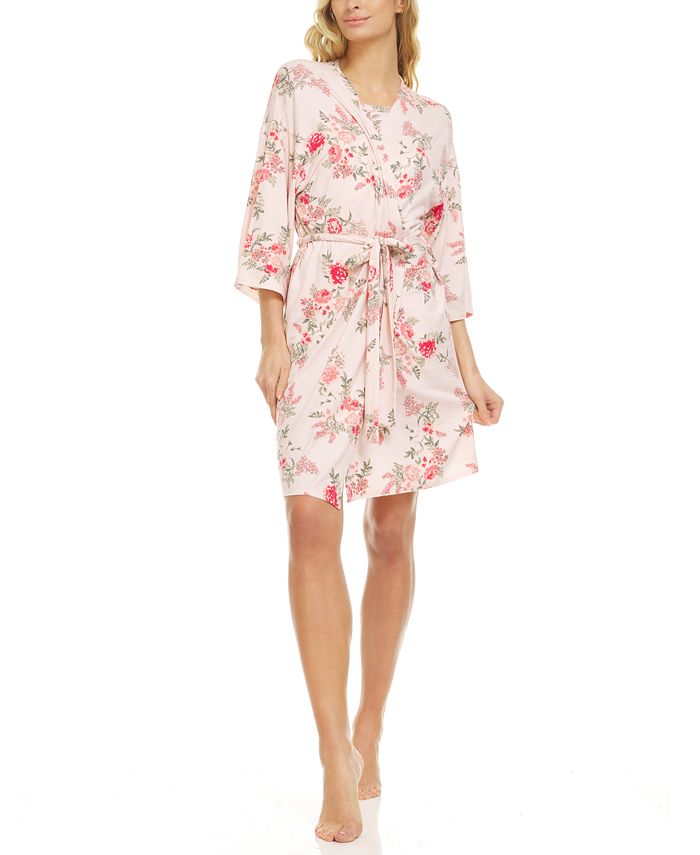 Flora Nikrooz Robe & Cami Travel Set