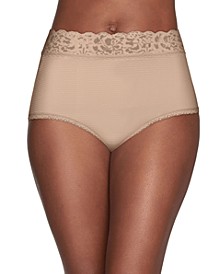 Flattering Lace Stretch Brief Underwear 13281, also available in extended sizes